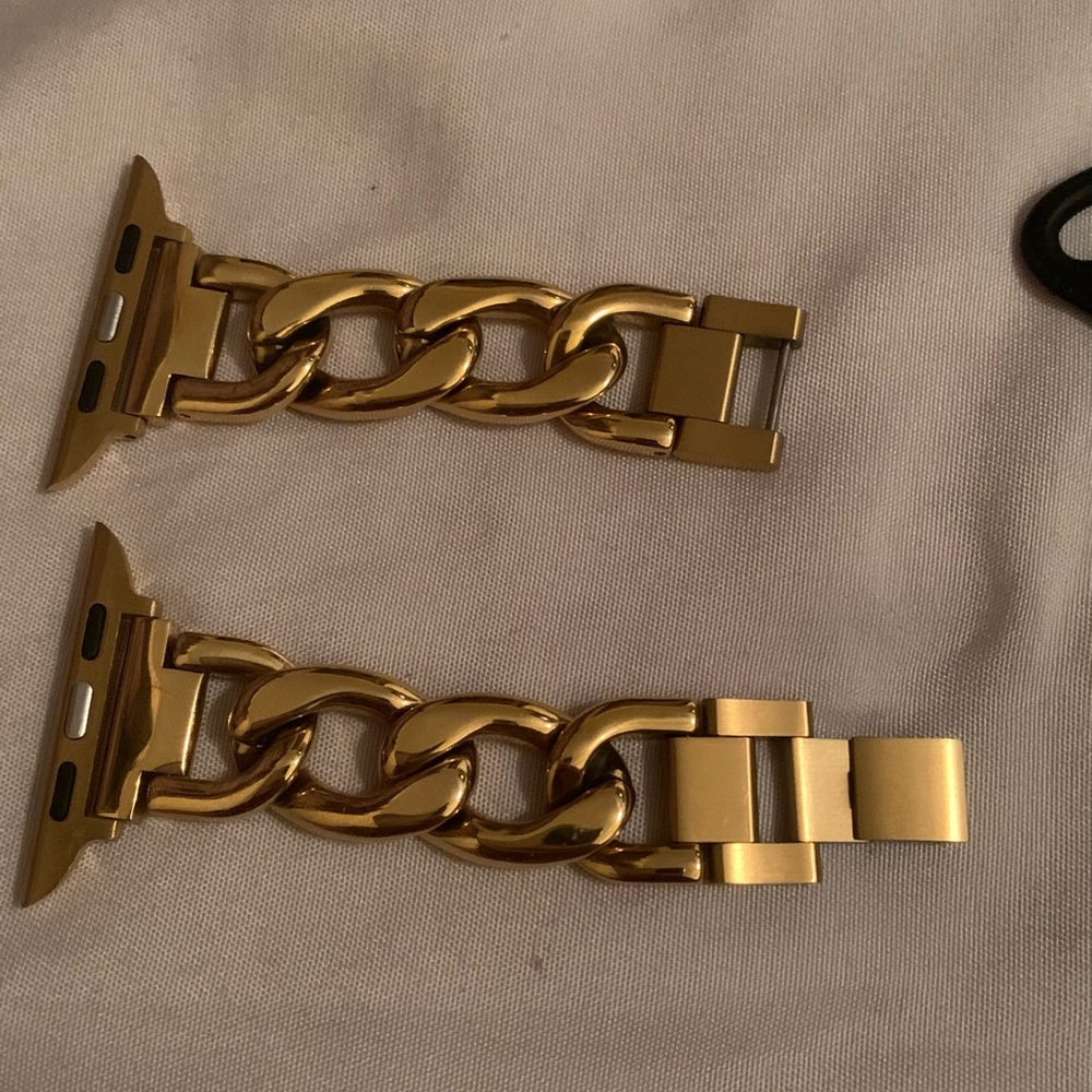 ( SMALL size )Gold Apple Watch band